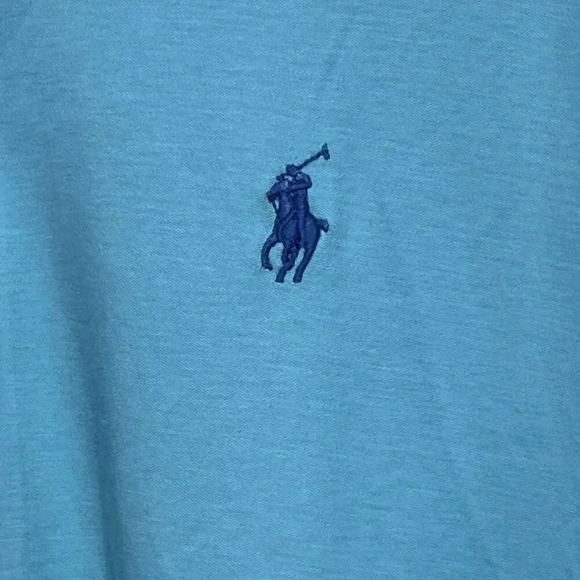 Ralph Lauren Polo Shirt Mens XL Classic Fit Teal Green Golf Rugby - Picture 2 of 10